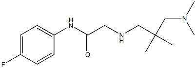 2-({2-[(dimethylamino)methyl]-2-methylpropyl}amino)-N-(4-fluorophenyl)acetamide