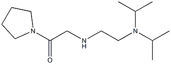 2-({2-[bis(propan-2-yl)amino]ethyl}amino)-1-(pyrrolidin-1-yl)ethan-1-one 结构式