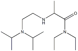 2-({2-[bis(propan-2-yl)amino]ethyl}amino)-N,N-diethylpropanamide,,结构式