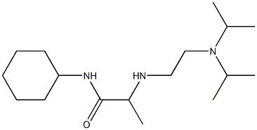 2-({2-[bis(propan-2-yl)amino]ethyl}amino)-N-cyclohexylpropanamide|