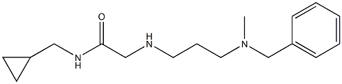 2-({3-[benzyl(methyl)amino]propyl}amino)-N-(cyclopropylmethyl)acetamide