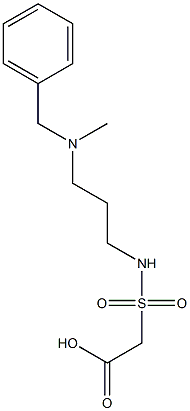2-({3-[benzyl(methyl)amino]propyl}sulfamoyl)acetic acid Struktur
