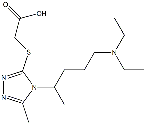  2-({4-[4-(diethylamino)-1-methylbutyl]-5-methyl-4H-1,2,4-triazol-3-yl}sulfanyl)acetic acid