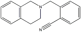 2-[(1,2,3,4-テトラヒドロイソキノリン)-2-イルメチル]ベンゾニトリル 化学構造式