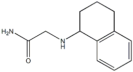 2-(1,2,3,4-tetrahydronaphthalen-1-ylamino)acetamide 化学構造式