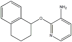 2-(1,2,3,4-tetrahydronaphthalen-1-yloxy)pyridin-3-amine 结构式