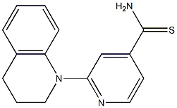 2-(1,2,3,4-tetrahydroquinolin-1-yl)pyridine-4-carbothioamide,,结构式