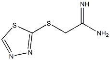 2-(1,3,4-thiadiazol-2-ylsulfanyl)ethanimidamide Structure