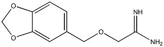 2-(1,3-benzodioxol-5-ylmethoxy)ethanimidamide Structure