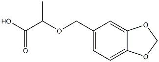 2-(1,3-benzodioxol-5-ylmethoxy)propanoic acid Structure