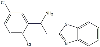 2-(1,3-benzothiazol-2-yl)-1-(2,5-dichlorophenyl)ethan-1-amine 化学構造式