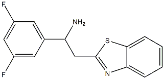 2-(1,3-benzothiazol-2-yl)-1-(3,5-difluorophenyl)ethan-1-amine Structure