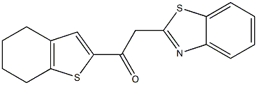 2-(1,3-benzothiazol-2-yl)-1-(4,5,6,7-tetrahydro-1-benzothiophen-2-yl)ethan-1-one Struktur