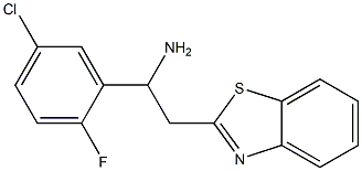 2-(1,3-benzothiazol-2-yl)-1-(5-chloro-2-fluorophenyl)ethan-1-amine Structure