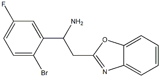 2-(1,3-benzoxazol-2-yl)-1-(2-bromo-5-fluorophenyl)ethan-1-amine|