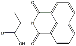 2-(1,3-dioxo-1H-benzo[de]isoquinolin-2(3H)-yl)propanoic acid 化学構造式