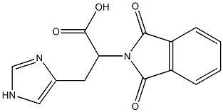 2-(1,3-dioxo-2,3-dihydro-1H-isoindol-2-yl)-3-(1H-imidazol-4-yl)propanoic acid,,结构式
