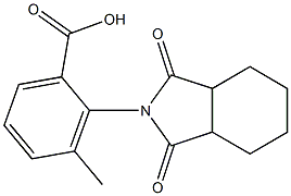 2-(1,3-dioxooctahydro-2H-isoindol-2-yl)-3-methylbenzoic acid Structure