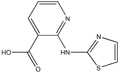 2-(1,3-thiazol-2-ylamino)pyridine-3-carboxylic acid Struktur