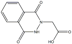 2-(1,4-dioxo-1,2,3,4-tetrahydrophthalazin-2-yl)acetic acid Structure