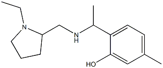 2-(1-{[(1-ethylpyrrolidin-2-yl)methyl]amino}ethyl)-5-methylphenol