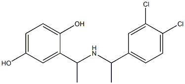 2-(1-{[1-(3,4-dichlorophenyl)ethyl]amino}ethyl)benzene-1,4-diol