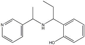 2-(1-{[1-(pyridin-3-yl)ethyl]amino}propyl)phenol,,结构式