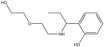 2-(1-{[2-(2-hydroxyethoxy)ethyl]amino}propyl)phenol Structure