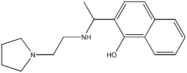 2-(1-{[2-(pyrrolidin-1-yl)ethyl]amino}ethyl)naphthalen-1-ol Structure