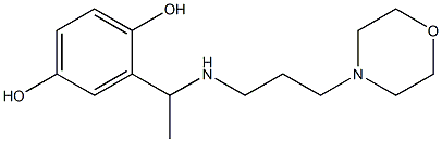 2-(1-{[3-(morpholin-4-yl)propyl]amino}ethyl)benzene-1,4-diol Structure