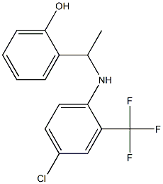 2-(1-{[4-chloro-2-(trifluoromethyl)phenyl]amino}ethyl)phenol