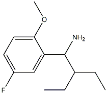 2-(1-amino-2-ethylbutyl)-4-fluoro-1-methoxybenzene Structure