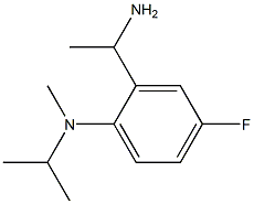 2-(1-aminoethyl)-4-fluoro-N-methyl-N-(propan-2-yl)aniline Structure