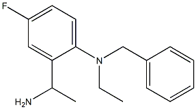 2-(1-aminoethyl)-N-benzyl-N-ethyl-4-fluoroaniline Structure