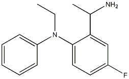 2-(1-aminoethyl)-N-ethyl-4-fluoro-N-phenylaniline Struktur