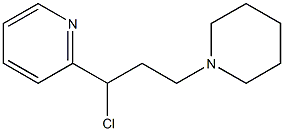 2-(1-chloro-3-piperidin-1-ylpropyl)pyridine,,结构式
