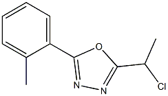 2-(1-chloroethyl)-5-(2-methylphenyl)-1,3,4-oxadiazole Structure
