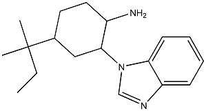 2-(1H-1,3-benzodiazol-1-yl)-4-(2-methylbutan-2-yl)cyclohexan-1-amine Structure