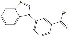 2-(1H-1,3-benzodiazol-1-yl)pyridine-4-carboxylic acid 结构式