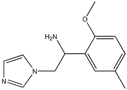 2-(1H-imidazol-1-yl)-1-(2-methoxy-5-methylphenyl)ethanamine Struktur