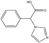 2-(1H-imidazol-1-yl)-2-phenylacetic acid Struktur