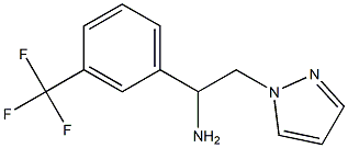 2-(1H-pyrazol-1-yl)-1-[3-(trifluoromethyl)phenyl]ethanamine Structure