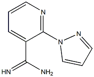 2-(1H-pyrazol-1-yl)pyridine-3-carboximidamide,,结构式