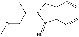 2-(1-methoxypropan-2-yl)-2,3-dihydro-1H-isoindol-1-imine 结构式