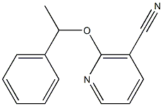 2-(1-phenylethoxy)nicotinonitrile Struktur
