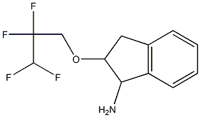2-(2,2,3,3-tetrafluoropropoxy)-2,3-dihydro-1H-inden-1-amine 化学構造式