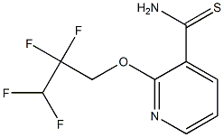 2-(2,2,3,3-tetrafluoropropoxy)pyridine-3-carbothioamide Struktur