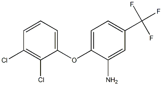 2-(2,3-dichlorophenoxy)-5-(trifluoromethyl)aniline 化学構造式