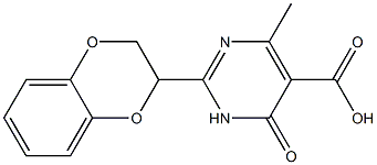 2-(2,3-dihydro-1,4-benzodioxin-2-yl)-4-methyl-6-oxo-1,6-dihydropyrimidine-5-carboxylic acid Structure