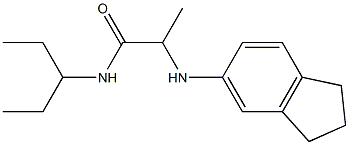 2-(2,3-dihydro-1H-inden-5-ylamino)-N-(pentan-3-yl)propanamide